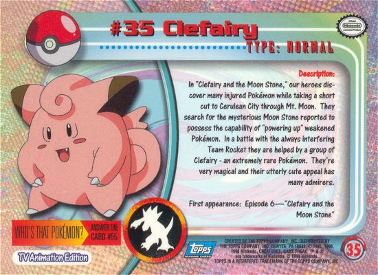 Clefairy Rückseite
