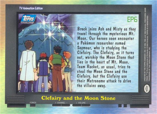 Clefairy and the Moon Stone Rückseite