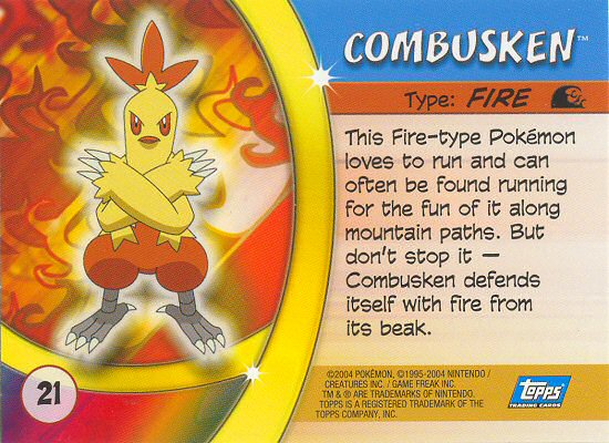 Combusken Rückseite