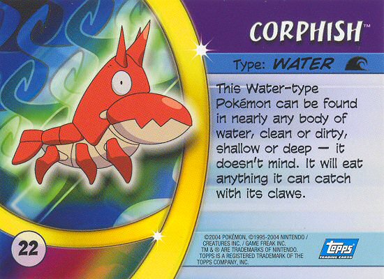 Corphish Rückseite