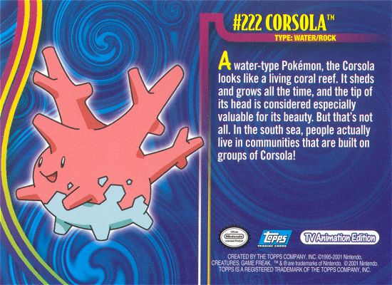 Corsola Rückseite
