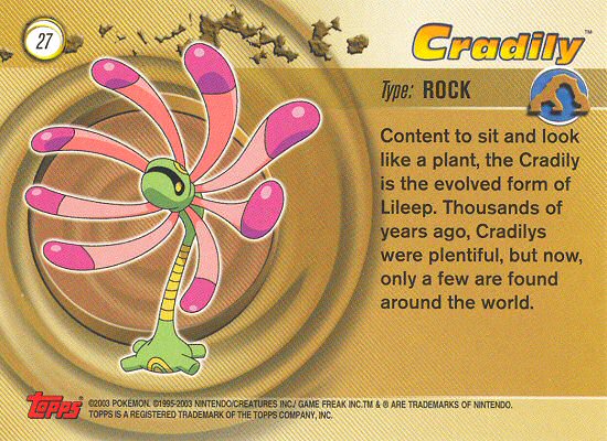 Cradily Rückseite