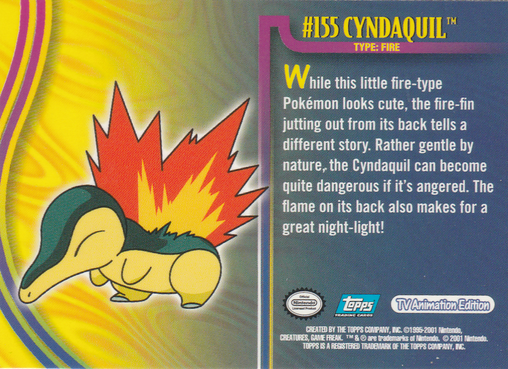 Cyndaquil Rückseite