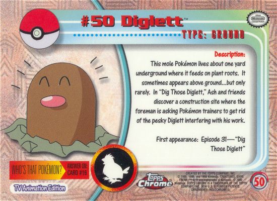 Diglett Rückseite