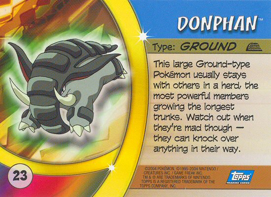 Donphan Rückseite