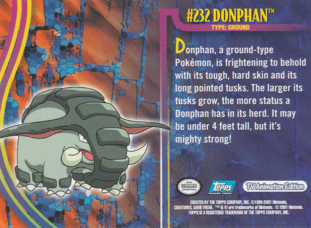 Donphan Rückseite
