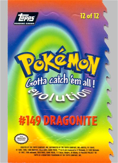 Dragonite Rückseite