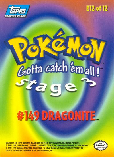 Dragonite Rückseite