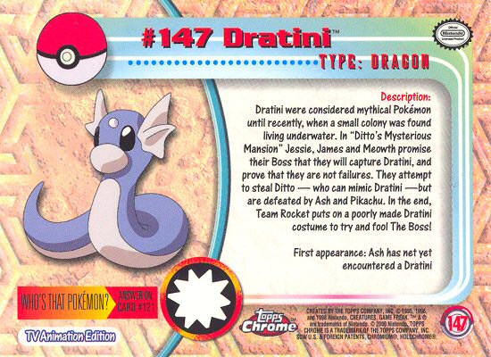 Dratini Rückseite