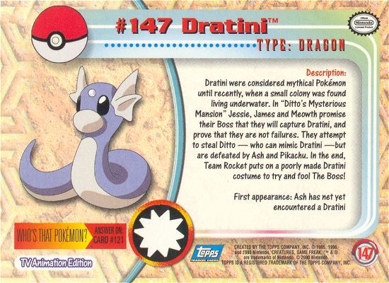 Dratini Rückseite