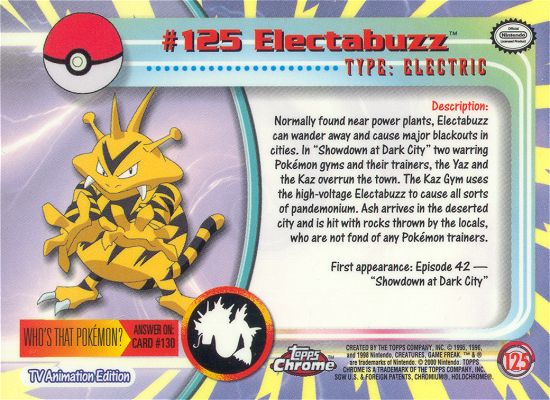 Electabuzz Rückseite