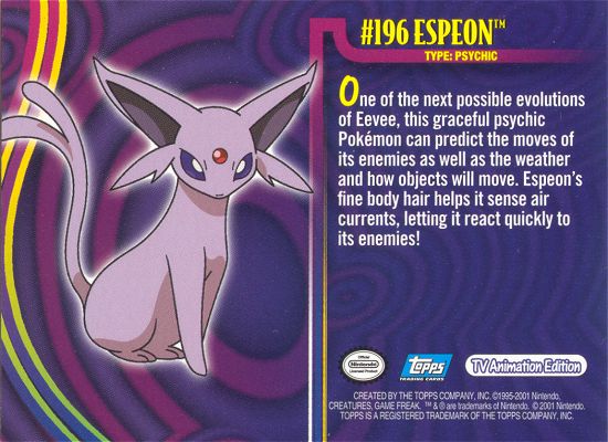 Espeon Rückseite
