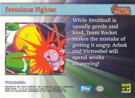 Ferosious Fighter Rückseite