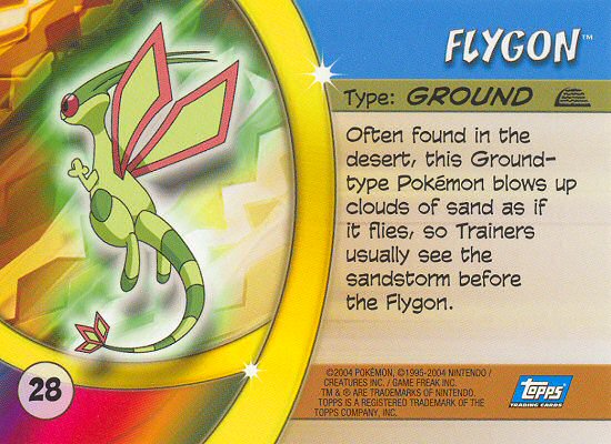 Flygon Rückseite