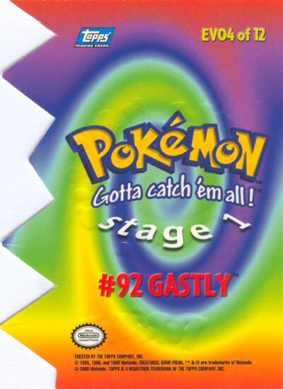 Gastly Rückseite