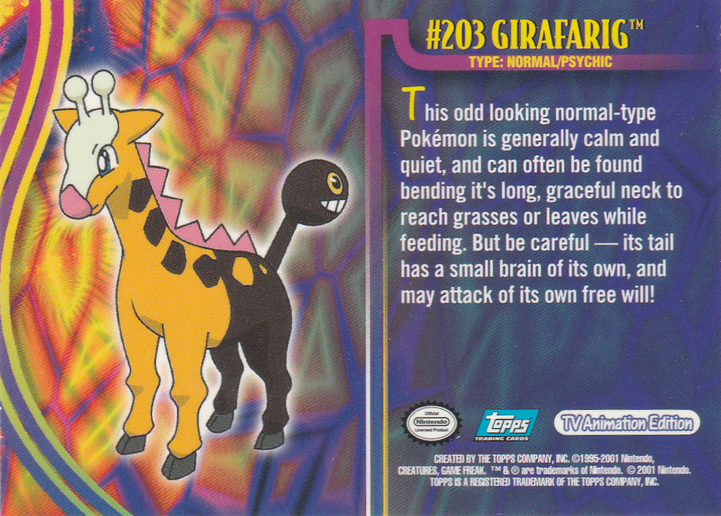 Girafarig Rückseite