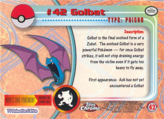Golbat Rückseite