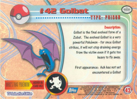 Golbat Rückseite