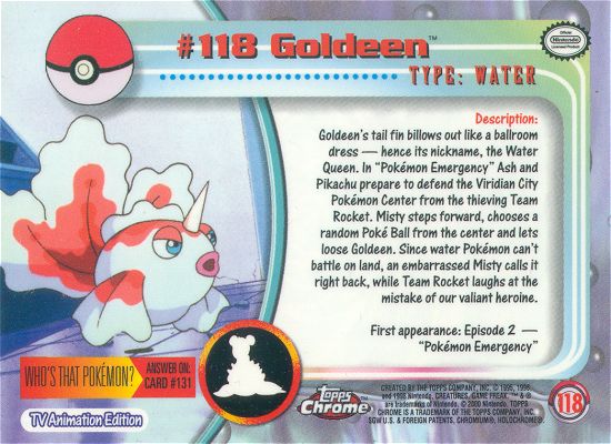 Goldeen Rückseite