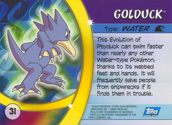 Golduck Rückseite