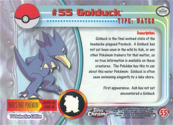 Golduck Rückseite