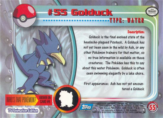 Golduck Rückseite
