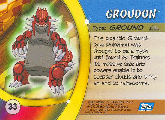 Groudon Rückseite