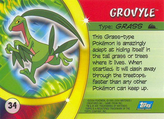 Grovyle Rückseite