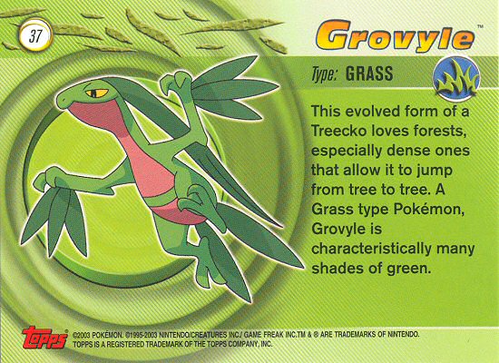 Grovyle Rückseite