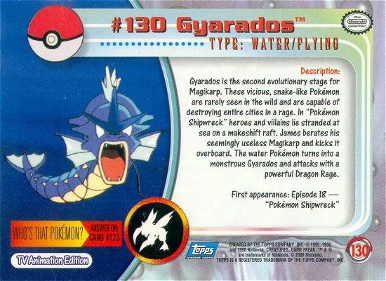 Gyarados Rückseite