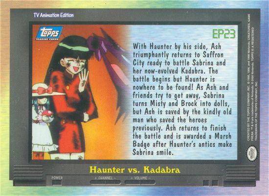 Haunter vs. Kadabra Rückseite
