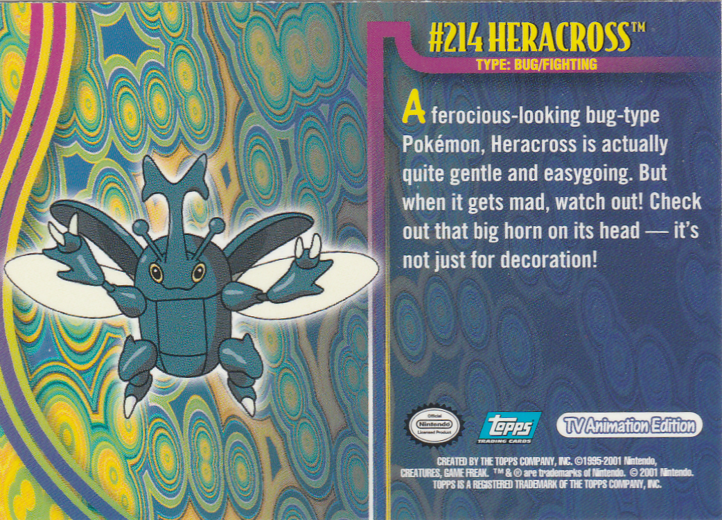 Heracross Rückseite