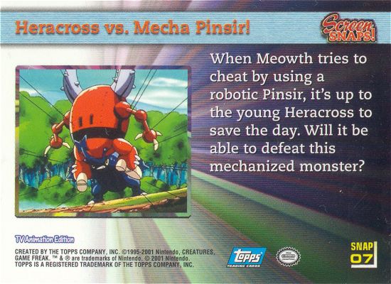 Heracross vs. Mecha Pinsir! Rückseite