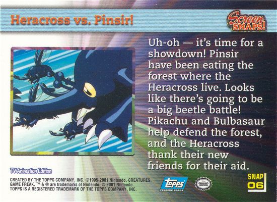 Heracross vs. Pinsir! Rückseite