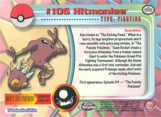 Hitmonlee Rückseite