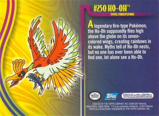 Ho-Oh Rückseite