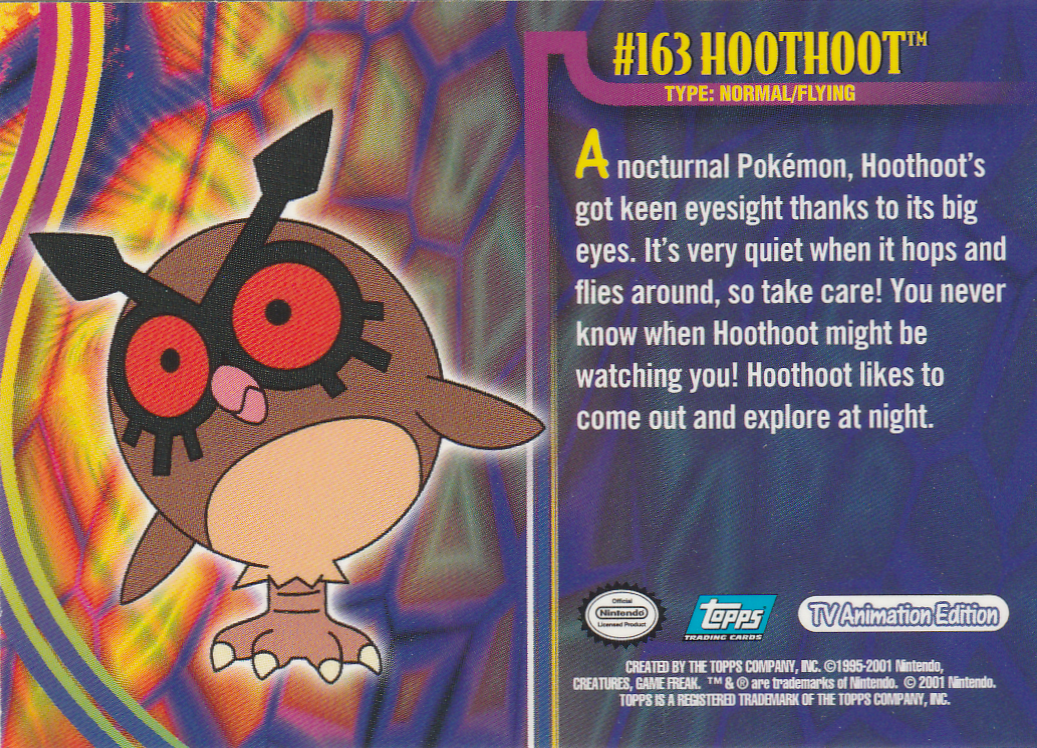 Hoothoot Rückseite
