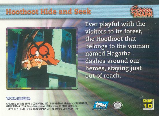 Hoothoot Hide and Seek Rückseite