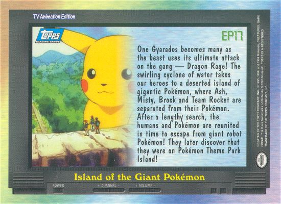 Island of the Giant Pokemon Rückseite