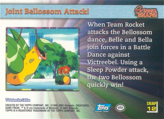 Joint Bellossom Attack! Rückseite