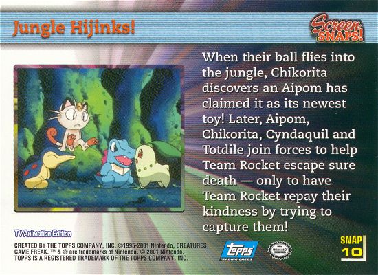 Jungle Hijinks! Rückseite
