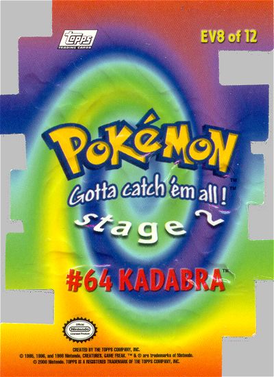 Kadabra Rückseite