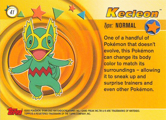 Kecleon Rückseite