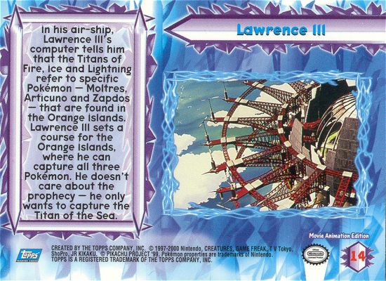 Lawrence III Rückseite