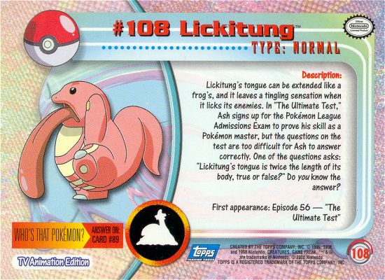 Lickitung Rückseite