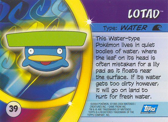 Lotad Rückseite