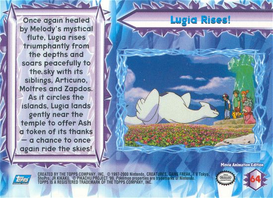 Lugia Rises! Rückseite