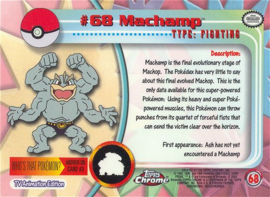 Machamp Rückseite