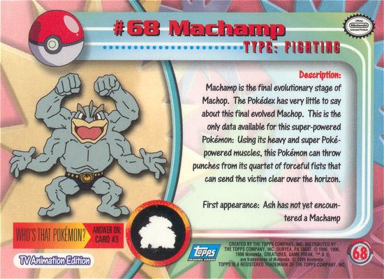 Machamp Rückseite
