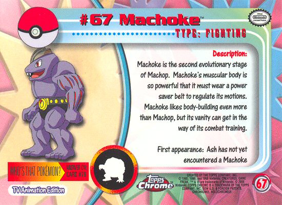 Machoke Rückseite